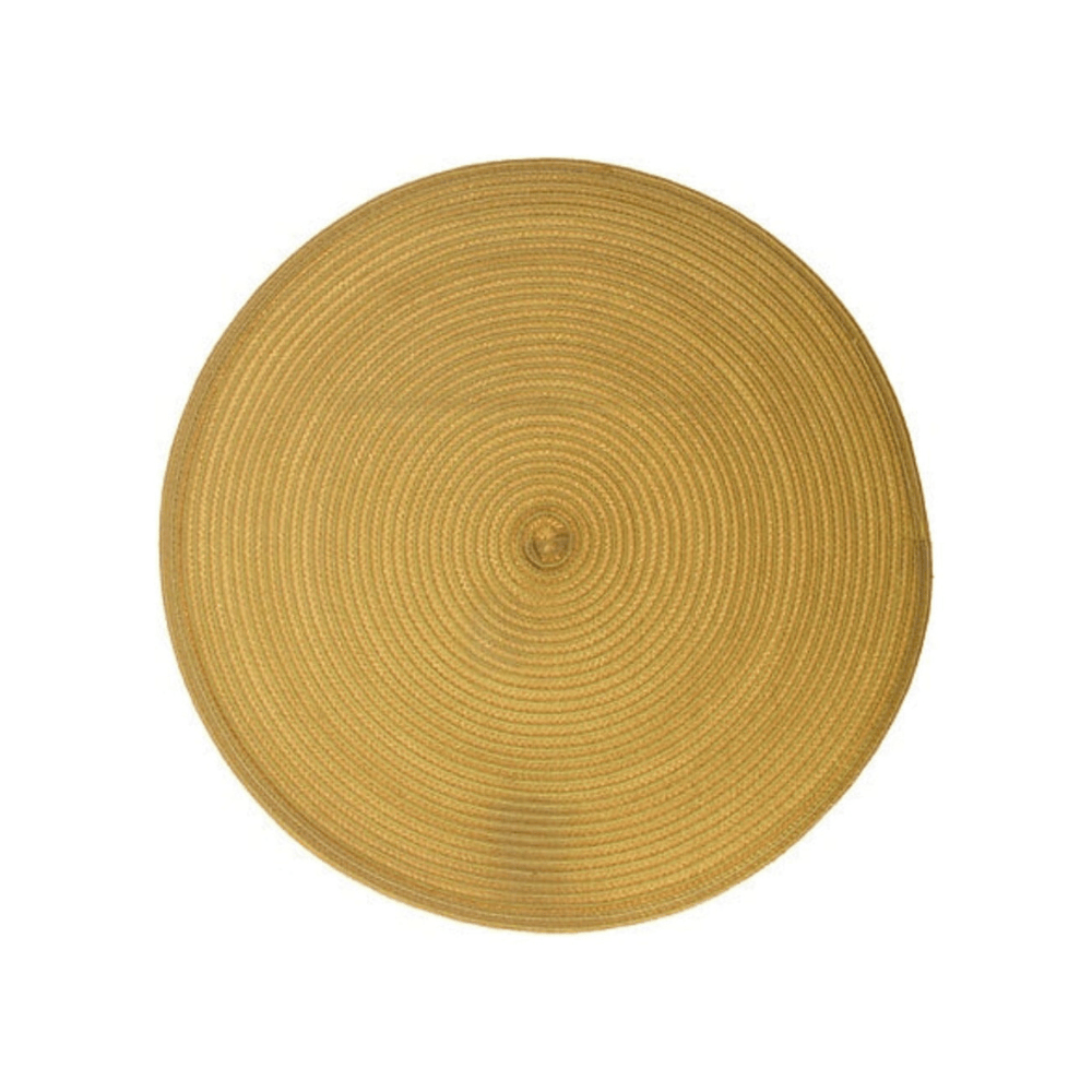 Alpha 55 Moutarde Set de table tressé élégant et pratique