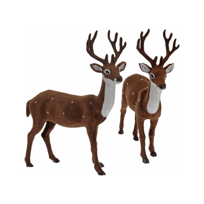 Alpha 55 Moyen Cerf debout marron – décoration de Noël