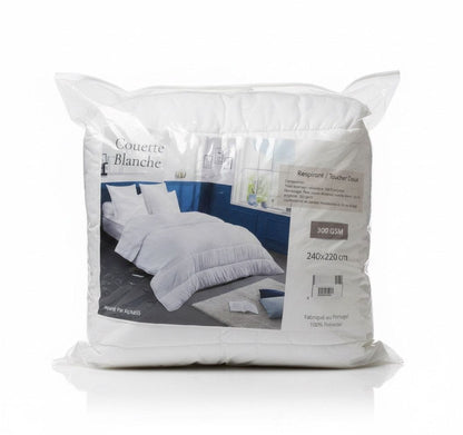 Alpha 55 Moyen Couette Blanche 300g – Légère, Douce & Confortable