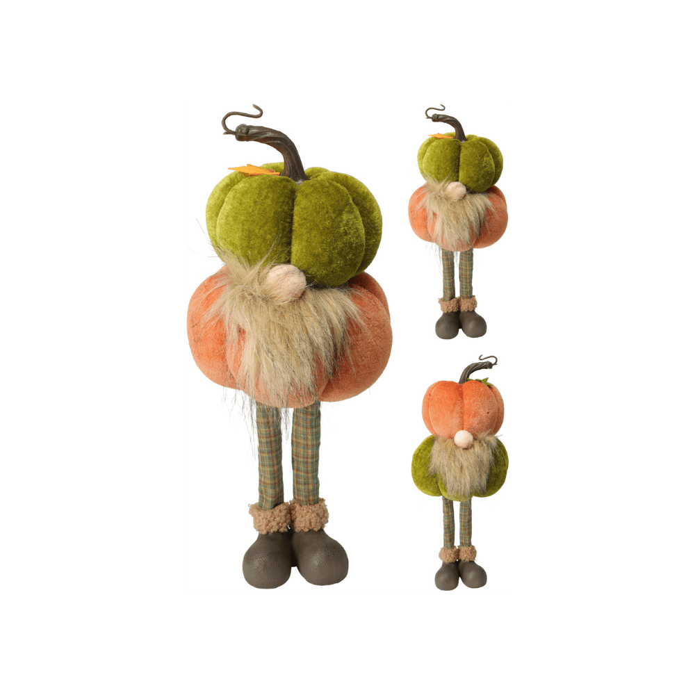 Alpha 55 Moyen Gnome citrouille en tissu décoratif