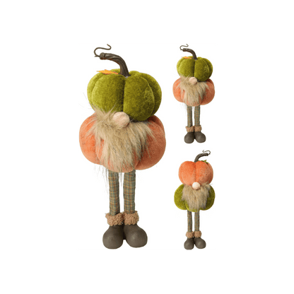 Alpha 55 Moyen Gnome citrouille en tissu décoratif