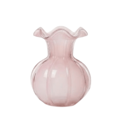 Alpha 55 Moyen Vase Corolle en Verre Rose Clair – Délicat & Élégant