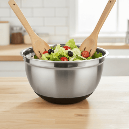 Alpha 55 Moyenne Saladier antidérapant en inox – Pratique et résistant