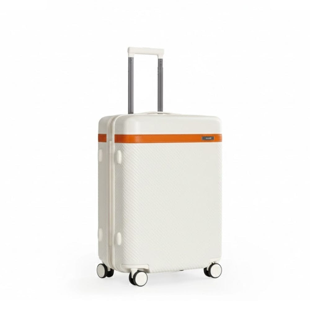 Alpha 55 Moyenne Trolley 8 Roues KAZONNE Blanc – Élégance & Robustesse