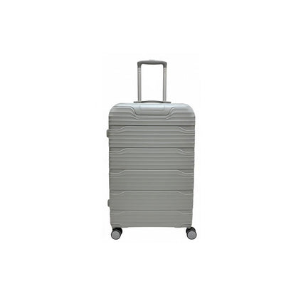Alpha 55 Moyenne Trolley gris 8 roues – Valise robuste et élégante
