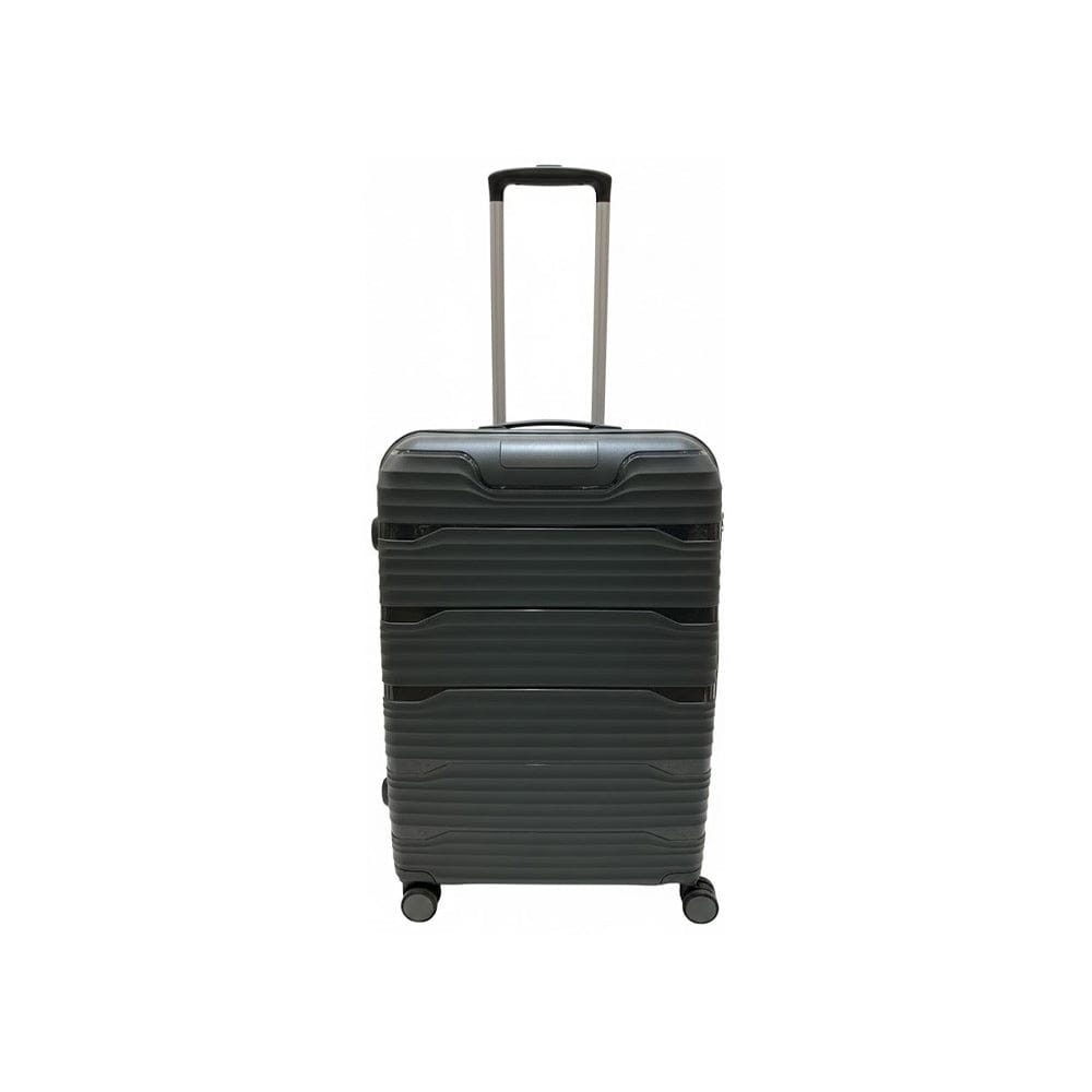 Alpha 55 Moyenne Trolley noir 8 roues – Valise élégante et résistante