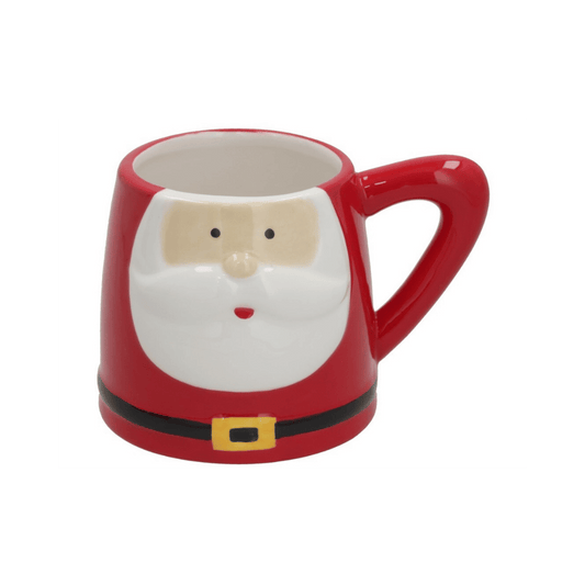 Alpha 55 Mug en céramique Père Noël rouge – Tasse festive de Noël