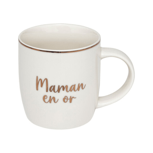 Alpha 55 Mug Famille en Or 34cl élégant