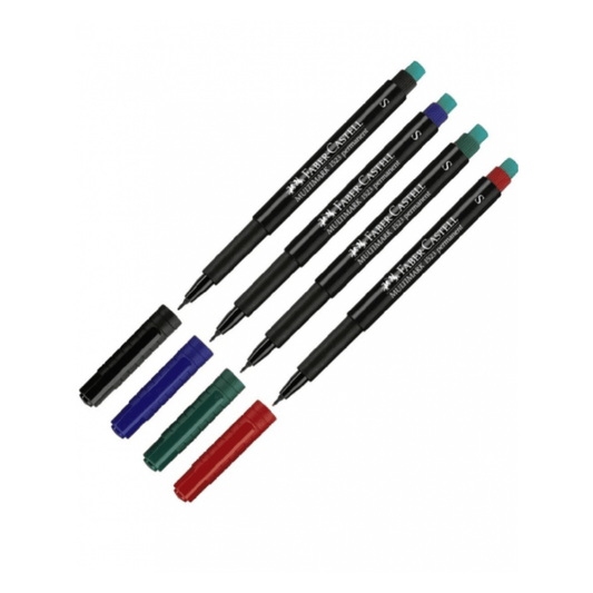 Alpha 55 Multimark Permanent F Set de 4 Faber-Castell