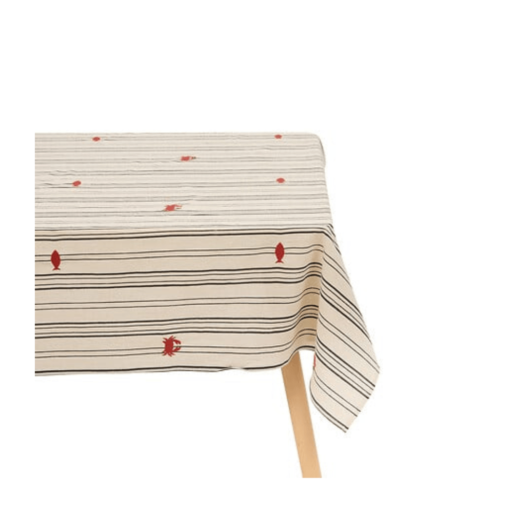 Alpha 55 Nappe brodée rayée Oceania élégante