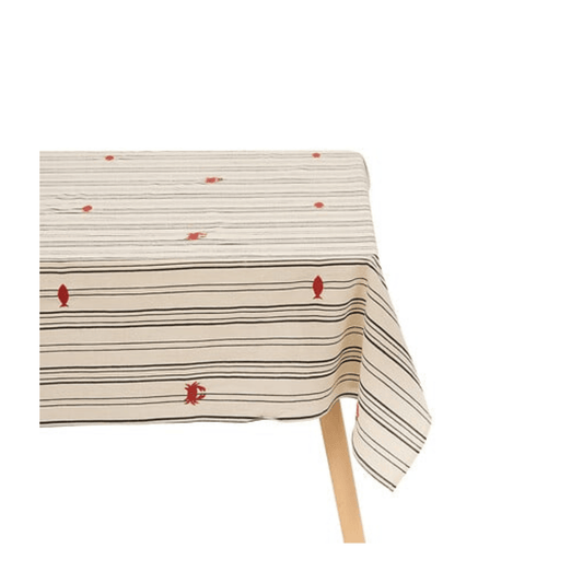 Alpha 55 Nappe brodée rayée Oceania élégante