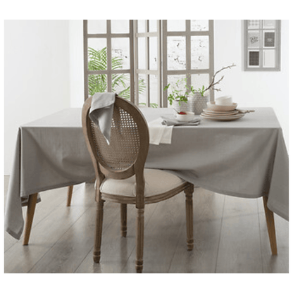 Alpha 55 Nappe Chambray Jane 140 x 240 cm Gris Clair