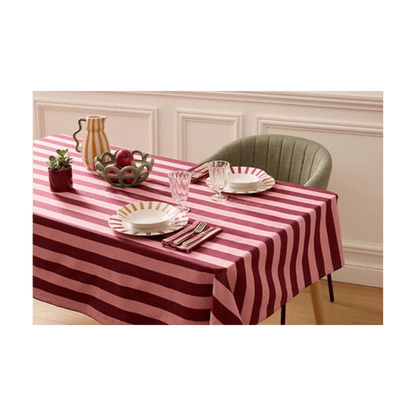 Alpha 55 Nappe Chéri en coton rouge carmin – Élégante & imprimée