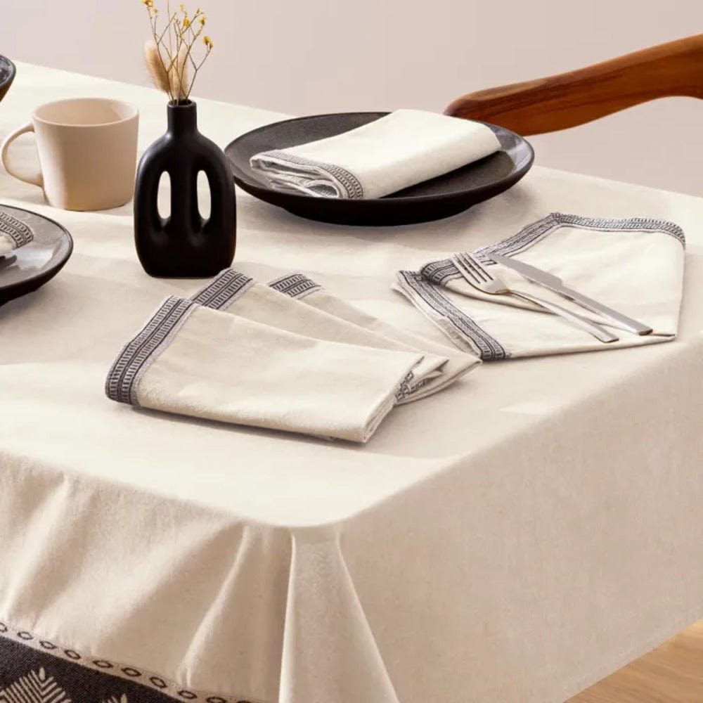 Alpha 55 Nappe et 6 serviettes "Inuit" en coton