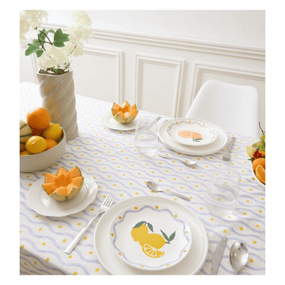 Alpha 55 Nappe Fruity 140 x 240 cm Coton Slub Blanc