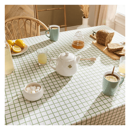 Alpha 55 Nappe Garrigue 140 x 240 cm Coton Slub Blanc
