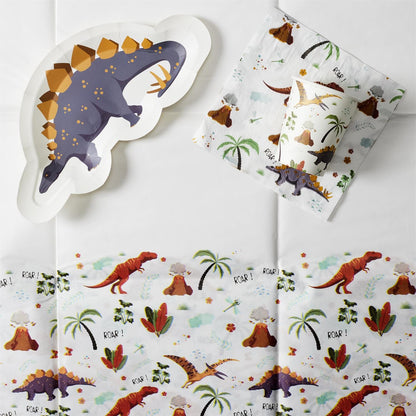 Alpha 55 Nappe papier "dinosaure" 137x183 cm