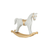 Alpha 55 Noël, déco à poser : Cheval à bascule 26 x 22 x5 cm blanc