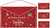 Alpha 55 Noël, déco à suspendre : Enveloppe en feutre imprimé rouge, 3 modèles assortis 26 x 10 cm