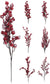 Alpha 55 Noël, déco : Branche baies rouge, 6 modèles assortis 74 cm