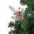 Sapin de Noël Casablanca, déco : Branche de baies rouge et vert 9 x 6 x 20 cm