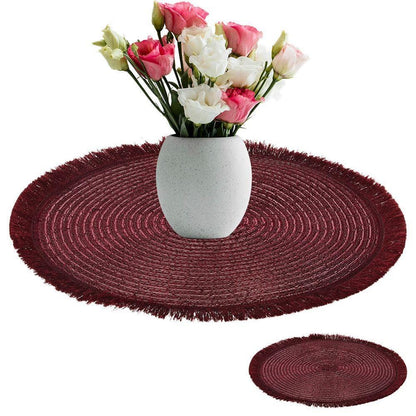 Alpha 55 Noël, déco table : Set de table tressé diam 35 cm