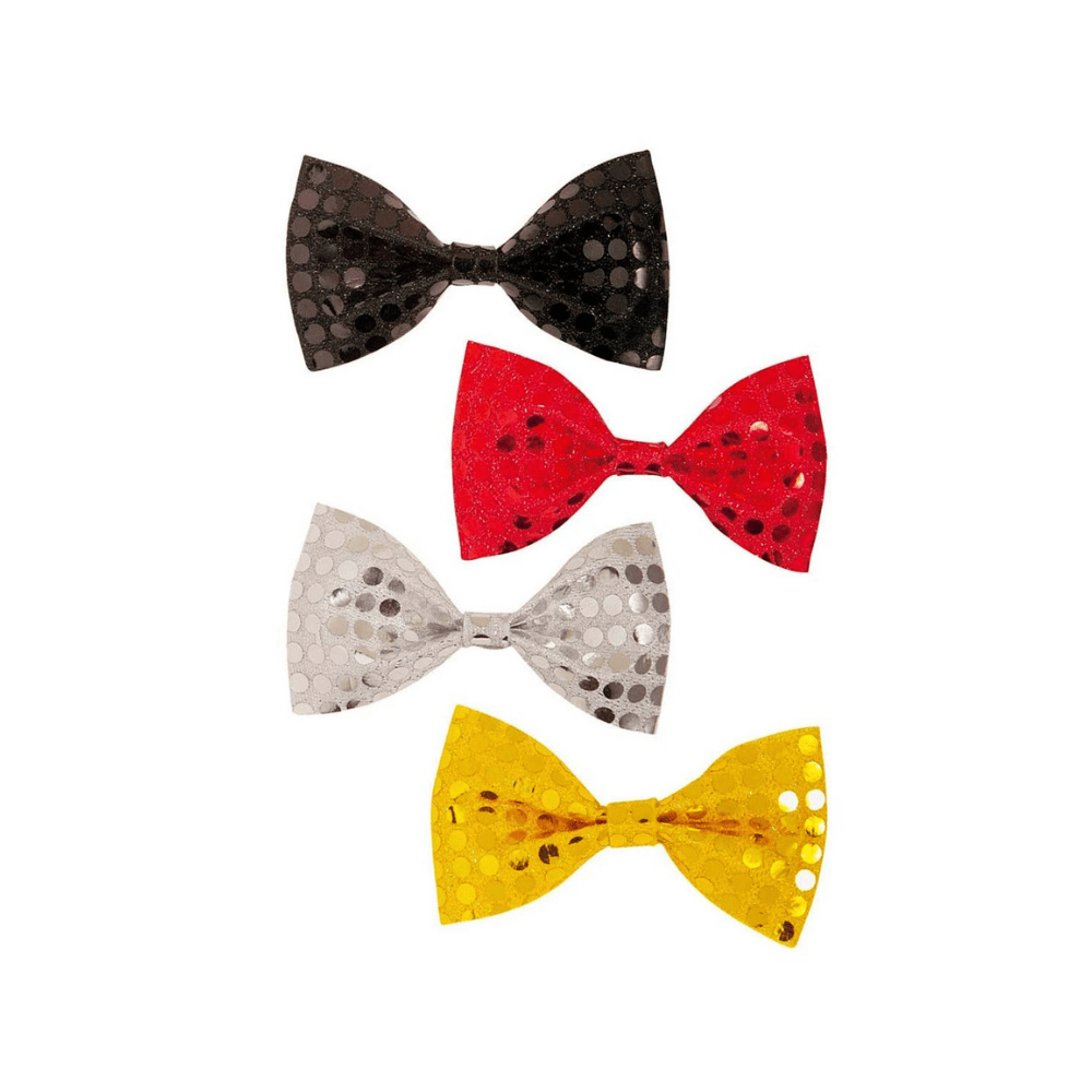 Alpha 55 Nœud papillon à sequins élégant et festif