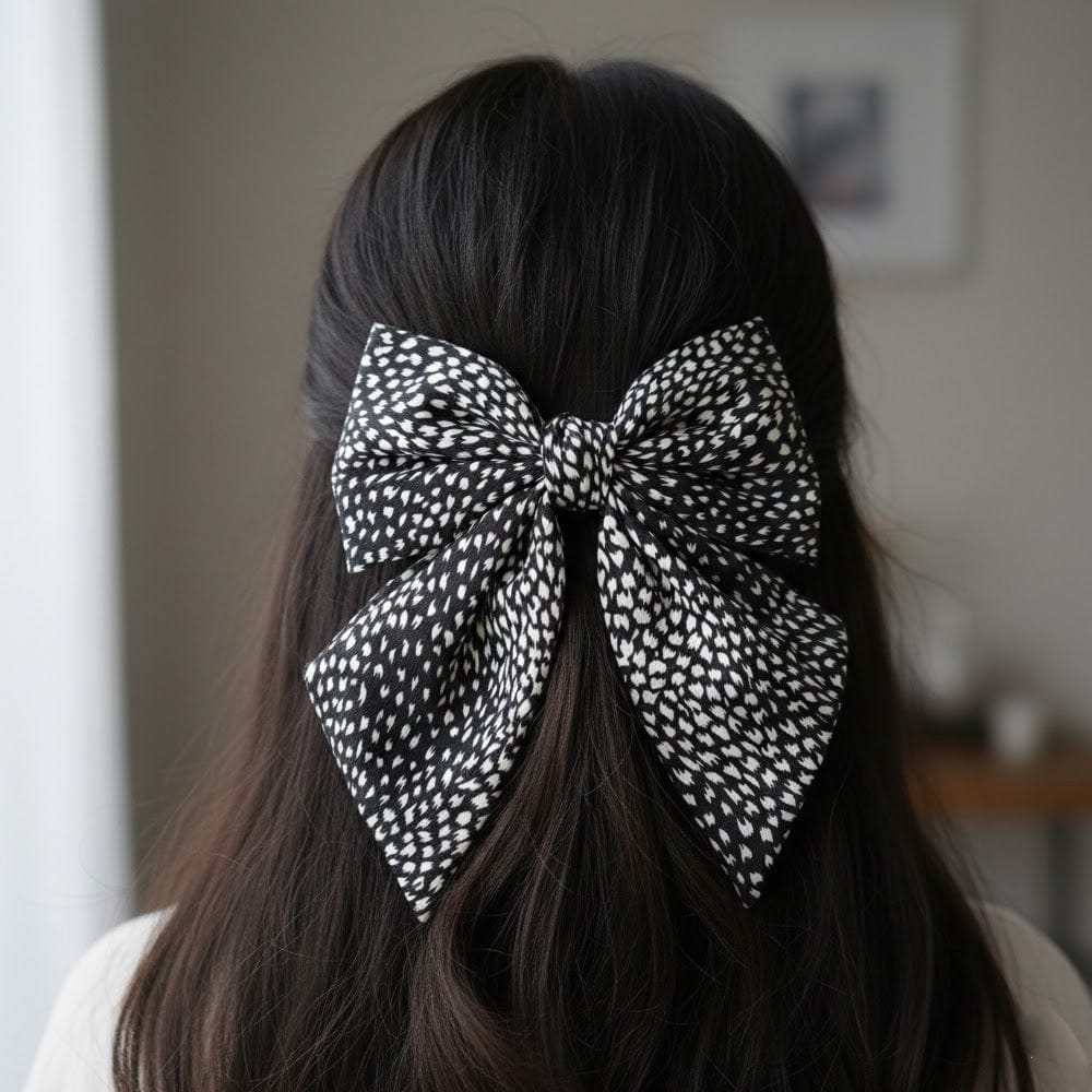 Alpha 55 Nœud tissu animal – Accessoire cheveux tendance
