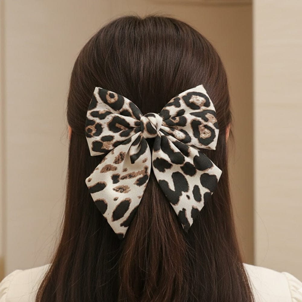Alpha 55 Nœud tissu animal – Accessoire cheveux tendance