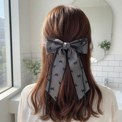 Alpha 55 Nœud tissu double nœuds – Accessoire cheveux élégant