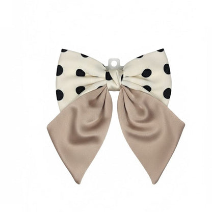 Alpha 55 Nœud tissu pois – Accessoire cheveux rétro chic