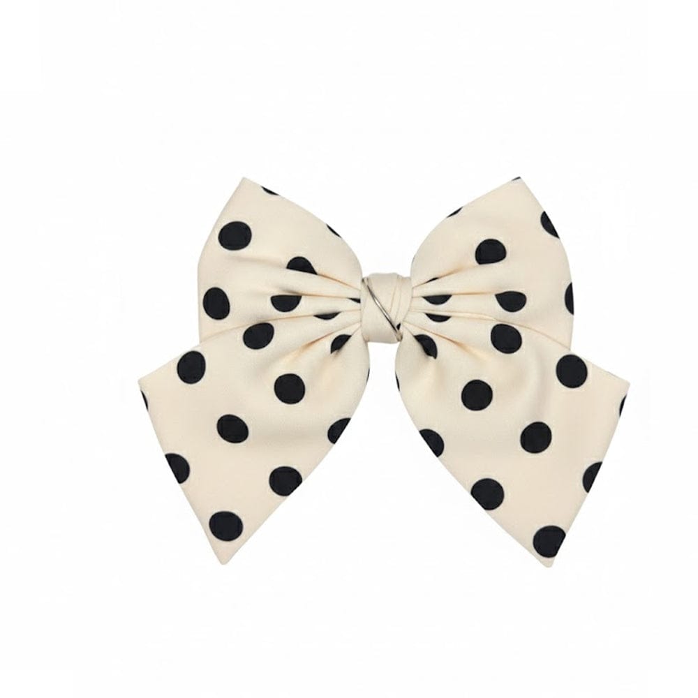 Alpha 55 Nœud tissu pois – Accessoire cheveux rétro chic