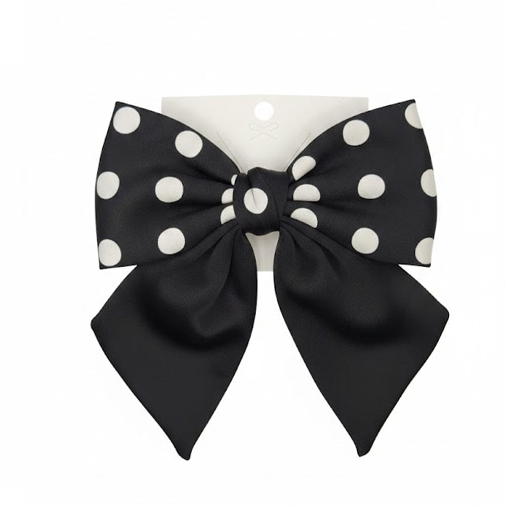 Alpha 55 Nœud tissu pois – Accessoire cheveux rétro chic
