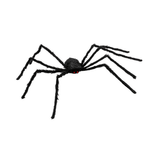 Alpha 55 Noir Araignée Poilue 125 cm – Décoration Halloween