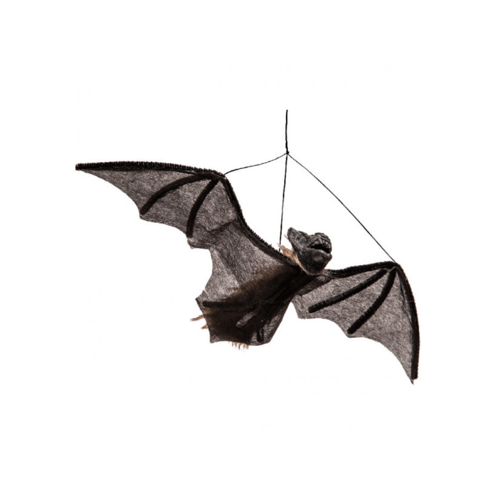 Alpha 55 Noir Chauve-Souris Poilue 40 cm – Décoration Halloween