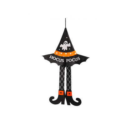 Alpha 55 Noir Halloween, déco à suspendre jambes de Sorcière 75 cm