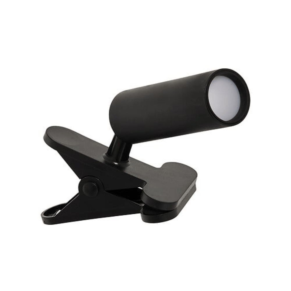 Alpha 55 Noir Lampe LED à Pince USB 20 cm Rechargeable