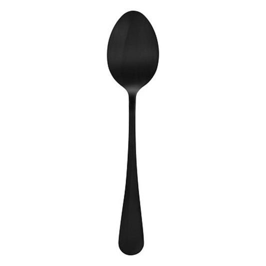 Alpha 55 Noir Lot de 4 cuillères à soupe en inox