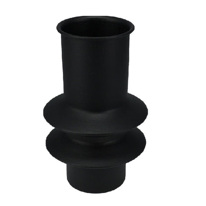 Alpha 55 Noir mat Vase décoratif en métal
