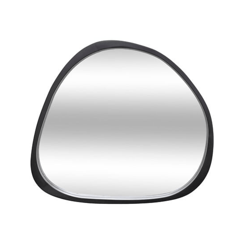 Alpha 55 Noir Miroir mural Wayne noir design élégant