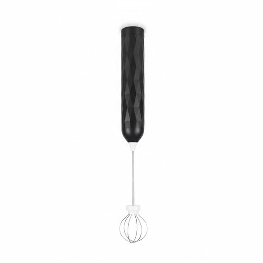 Alpha 55 Noir Mousseur à lait manuel avec manche – Simple et efficace