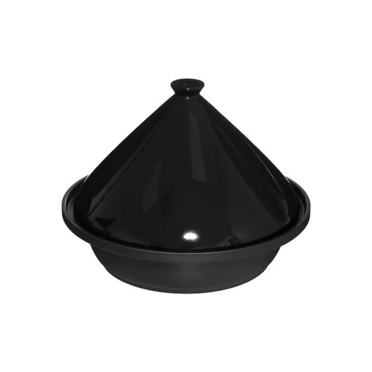 Alpha 55 Noir Plat Tajine en Céramique 30 cm