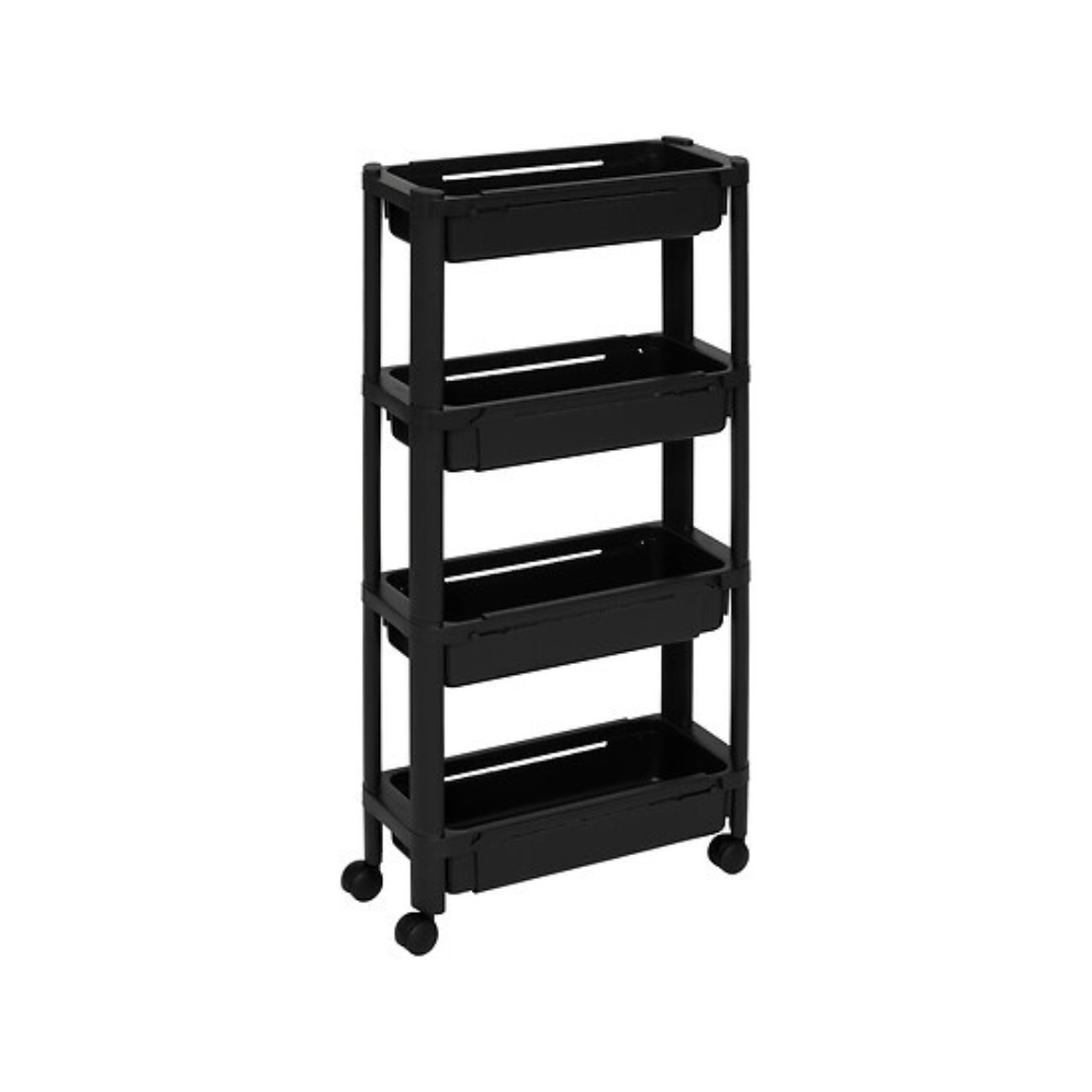 Alpha 55 Noir Resserre Extensible 4 Niveaux de Rangement Cuisine