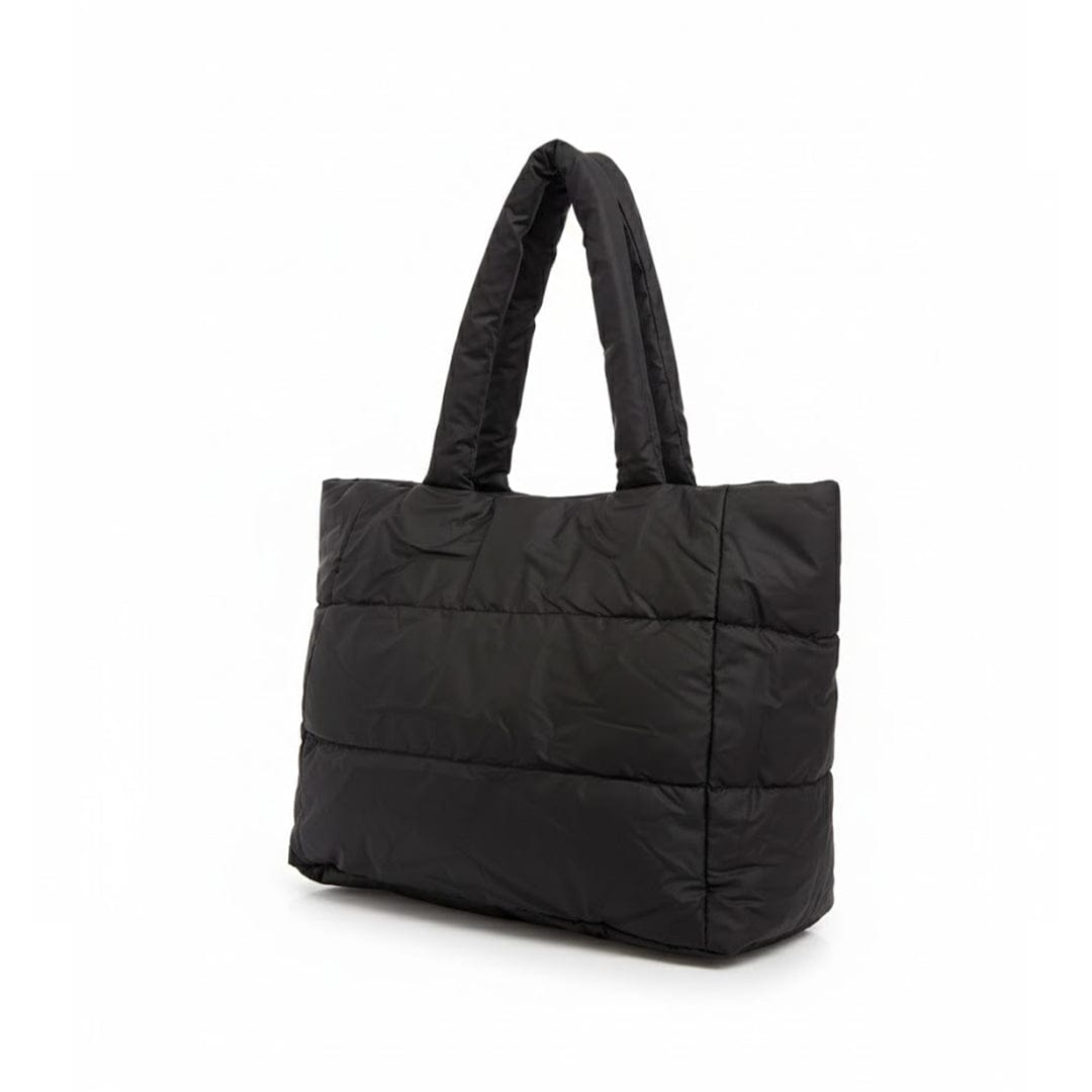 Alpha 55 Noir Sac à Main Puff Imperméable – Style Matelassé & Urbain