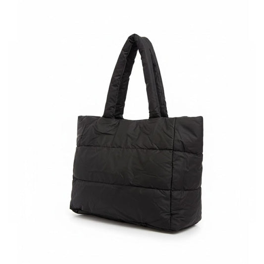 Alpha 55 Noir Sac à Main Puff Imperméable – Style Matelassé & Urbain