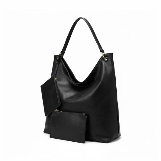 Alpha 55 Noir Sac Cabas & 2 Trousses Assorties – Pack Organisation Chic