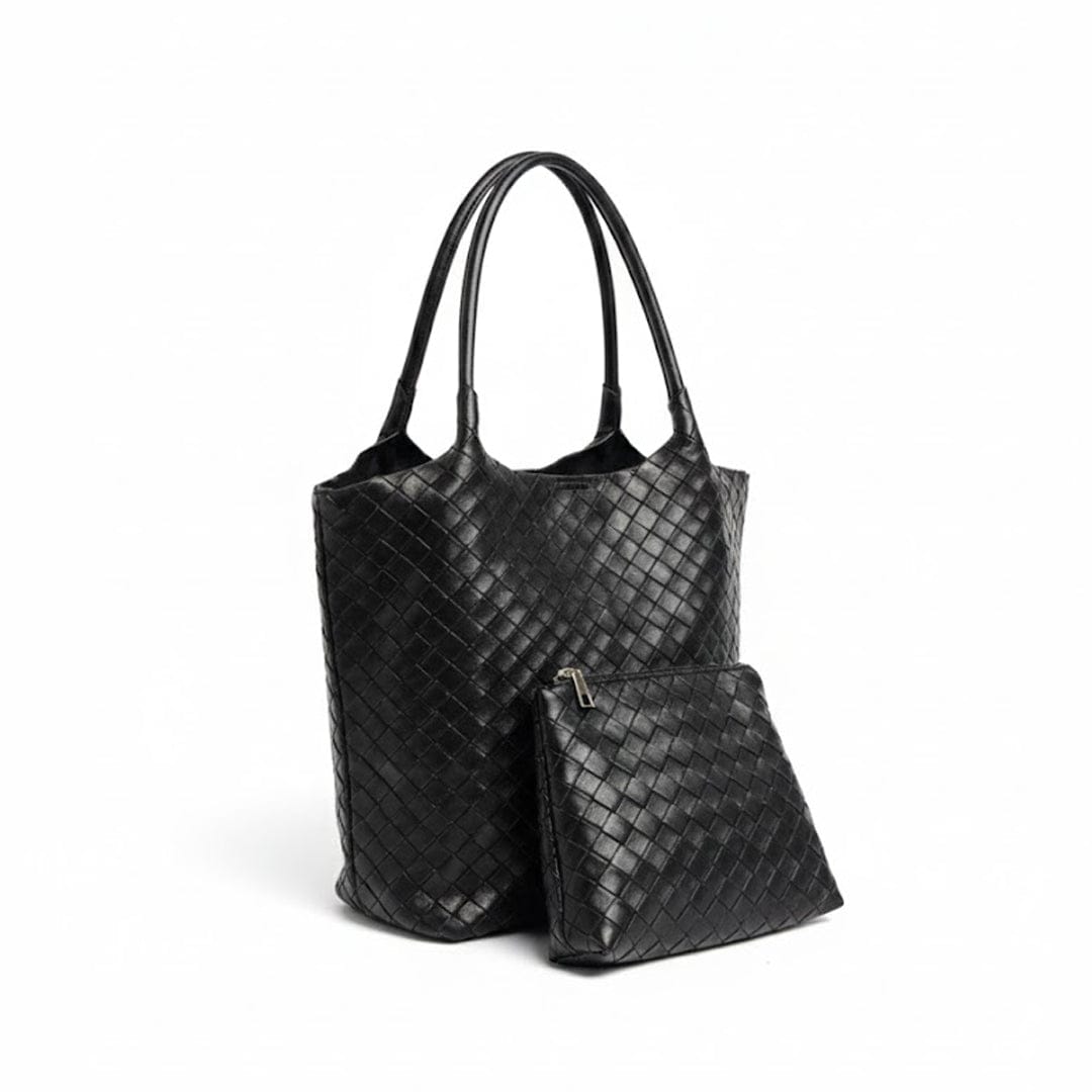 Alpha 55 Noir Sac Cabas & Sa Trousse Assortie – Duo Organisation Chic