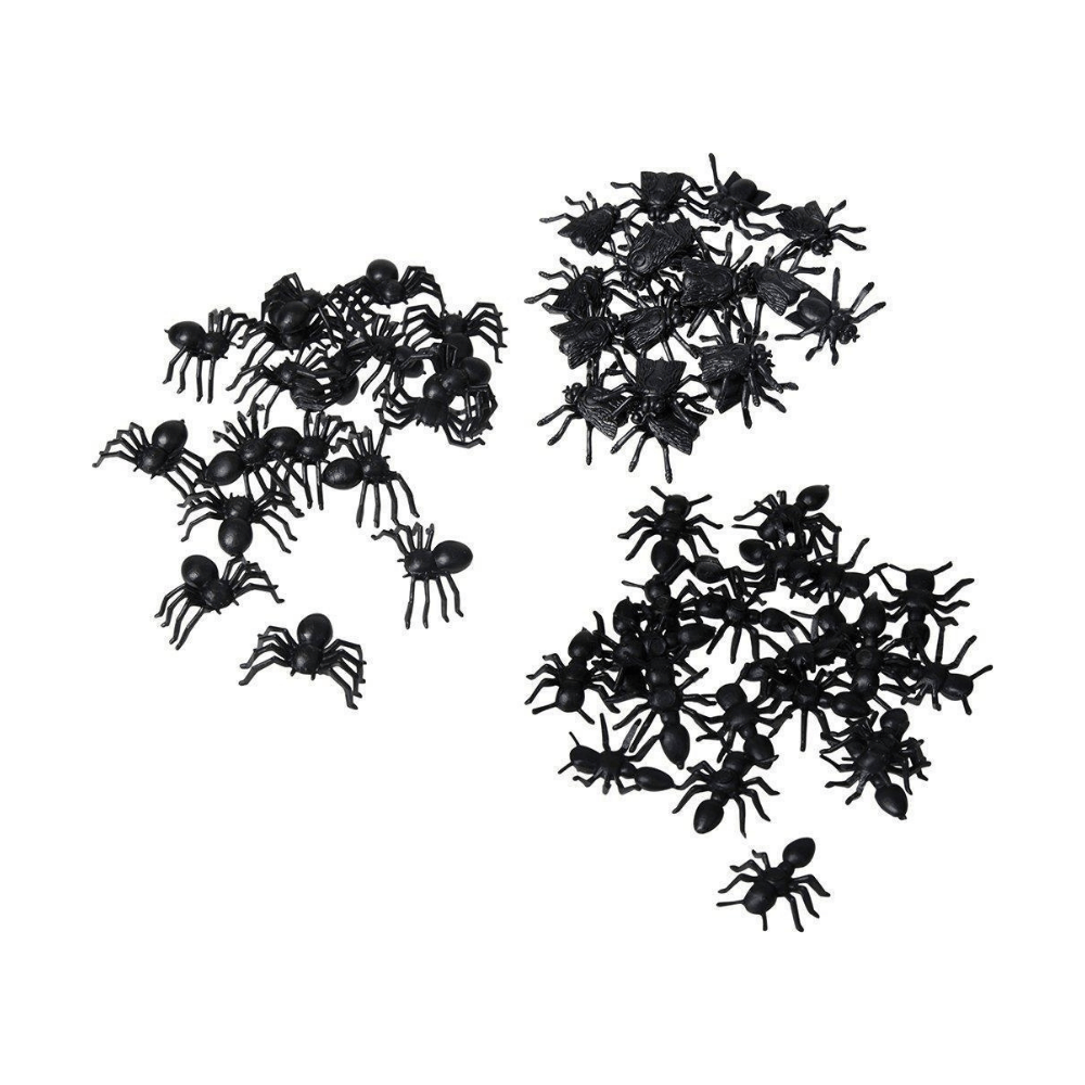Alpha 55 Noir Set de 100 Insectes Variés – Décoration Halloween