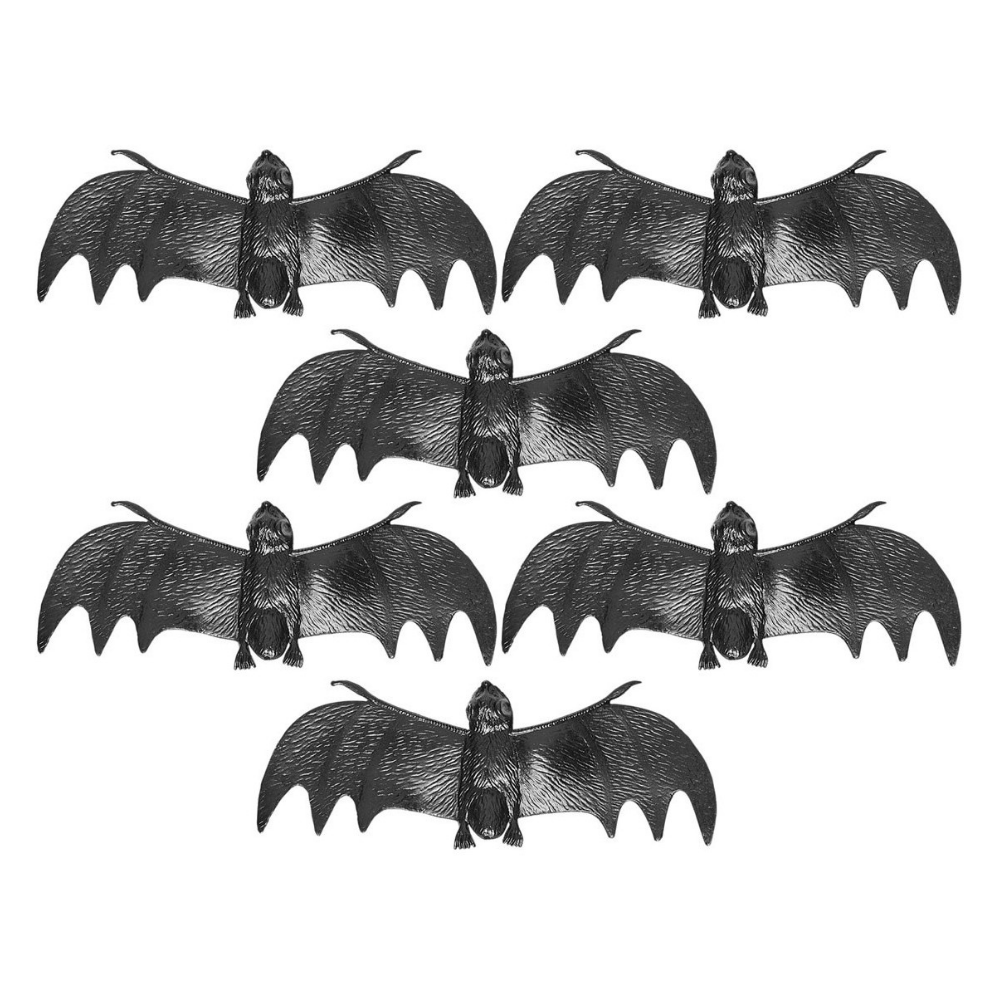 Alpha 55 Noir Set de 6 Chauves-Souris 13,5 cm – Déco Halloween