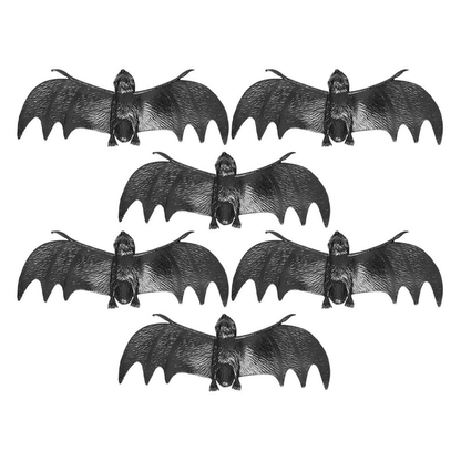 Alpha 55 Noir Set de 6 Chauves-Souris 13,5 cm – Déco Halloween